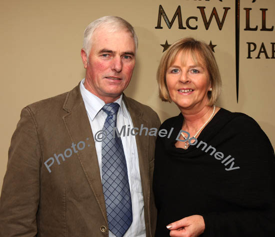 Sean and Teresa Murphy, Carracastle pictured in the McWilliam Park Hotel, Claremorris at the "Hometown Tribute to Michael Commins  celebrating 30 years of service to the Irish showbiz scene as journalist, broadcaster and songwriter, . Photo:  Michael Donnelly