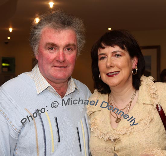 Pat and Mary Coleman, Carradine House Claremorris, pictured at "Big Tom" in the McWilliam Park Hotel, Claremorris at the "Hometown Tribute to Michael Commins  celebrating 30 years of service to the Irish showbiz scene as journalist, broadcaster and songwriter. Photo:  Michael Donnelly