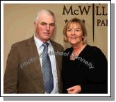 Sean and Teresa Murphy, Carracastle pictured in the McWilliam Park Hotel, Claremorris at the "Hometown Tribute to Michael Commins  celebrating 30 years of service to the Irish showbiz scene as journalist, broadcaster and songwriter, . Photo:  Michael Donnelly