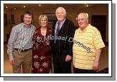 Michael Commins pictured  with Rose and Tom McBride and John Beattie of the Mainliners in the McWilliam Park Hotel, Claremorris at the "Hometown Tribute to Michael Commins  celebrating 30 years of service to the Irish showbiz scene as journalist, broadcaster and songwriter, Photo:  Michael Donnelly
