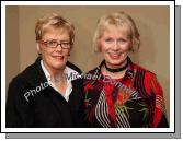 Maureen Geraghty, Castlebar pictured with Sheila Joyce, Belcarra in the McWilliam Park Hotel, Claremorris at the "Hometown Tribute to Michael Commins  celebrating 30 years of service to the Irish showbiz scene as journalist, broadcaster and songwriter.Photo:  Michael Donnelly