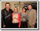Pictured in the McWilliam Park Hotel, Claremorris at the "Hometown Tribute to Michael Commins  celebrating 30 years of service to the Irish showbiz scene as journalist, broadcaster and songwriter, from left: PJ Murrihy, Mullagh Co Clare Eithne Gillooly, Aran Islands; Mary O'Neill Newport and Paddy O'Brien.Photo:  Michael Donnelly