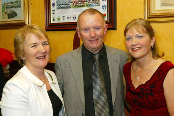 Anne and Tom Chambers Tourmakeady and Bernie Coyne Moycullen pictured at Muintir Maigh Eo Gallimh 35th Annual dinner Dance in the Sacre Coeur Hotel Salthill Galway. Photo: Michael Donnelly