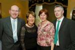 Seamus Staed, Balla, Ann Staed and hers Sister Nora Kelly Belcarra and Paul Kelly Galway pictured at the Muintir Maigh Eo Gallimh Annual dinner Dance in the Sacre Coeur Hotel Salthill Galway. Photo Michael Donnelly