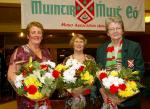 Monica Heneghan, Teresa Morley,  and Maureen Egan-Langan chairperson Muintir Maigheo Gallimh were presented with Bouquets at their 35th Annual dinner Dance in the Sacre Coeur Hotel Salthill Galway. Photo Michael Donnelly

