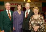 Bernard and  Mary OHara pictured with Mayoman of the Year Dr Nollaig OMuraile and his wife Teresa Morley, at Muintir Maigh Eo Gallimh 35th Annual dinner Dance in the; Sacre Coeur Hotel Salthill Galway Photo Michael Donnelly