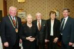 Paddy Moran, chairman Mayo Association Dublin, Pat Flanagan, Donal and Teresa Downes, Muintir Maigh Eo Gallimh and John Garavan pictured at Muintir Maigh Eo Gallimh 35th Annual dinner Dance in the; Sacre Coeur Hotel Salthill Galway Photo Michael Donnelly