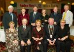 Group from Mayo Association Dublin pictured at Muintir Maigh Eo Gallimh 35th Annual dinner Dance in the Sacre Coeur Hotel Salthill Galway, front from left:  Teresa Morley and her Husband Mayoman of the Year Dr Nollaig OMuraile, Mona McGarry Chairperson, Paddy Moran, President; and Bridie Moran; At back: Michael Cannon, Mary King, John and Betty Garavan, Padraic Jordan  and Tom Dillon. Photo Michael Donnelly