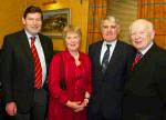 Michael Marren, Claremorris, Fidelma Begley  and Michael Begley (former Mayo Footballer) and John Walkin Ballina pictured at Muintir Maigh Eo Gallimh 35th Annual dinner Dance in the Sacre Coeur Hotel Salthill Galway. Photo Michael Donnelly