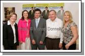 Pictured with Independent Candidate Dr. Jerry Cowley T.D. (centre), at the launch of his General Election campaign in Days Hotel "The Harlequin", Castlebar, from left: Sally and Jennifer Hiney, Ballina; Eddie Jennings and  Karina Hanley. Photo:  Michael Donnelly