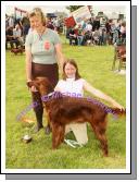  Kathleen Hussein (Dog Show Judge) pictured with Alice Shally, and her dog  who won the Best Pedigree Dog Class at Roundfort Agricultural Show. Photo Michael Donnelly