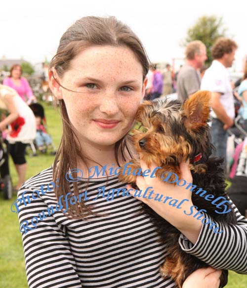 Jessica Hession, Athenry pictured with her dog Millie at Roundfort Agricultural Show. Photo:  Michael Donnelly