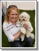 Edel Reilly, Ballyglass, Claremorris pictured with Daisy her Bichon Frise at Roundfort Agricultural Show. Photo:  Michael Donnelly
