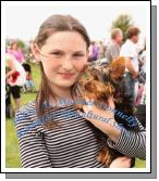 Jessica Hession, Athenry pictured with her dog Millie at Roundfort Agricultural Show. Photo:  Michael Donnelly