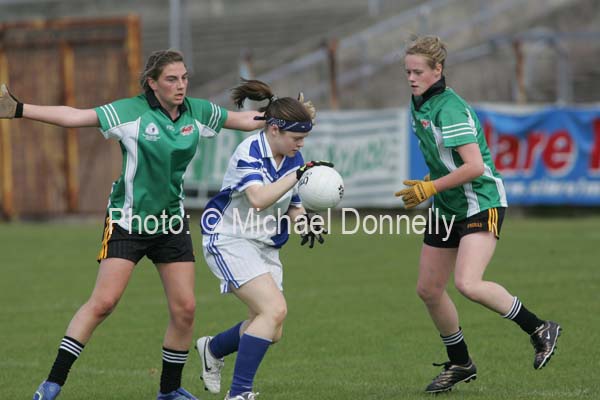 Edel Connaughton in action St Josephs Castlebar in the Cumann Peil Gael na mBan Pat the Baker Post Primary Schools All Ireland Senior Final 2007 in Cusack Park Ennis. Photo:  Michael Donnelly
