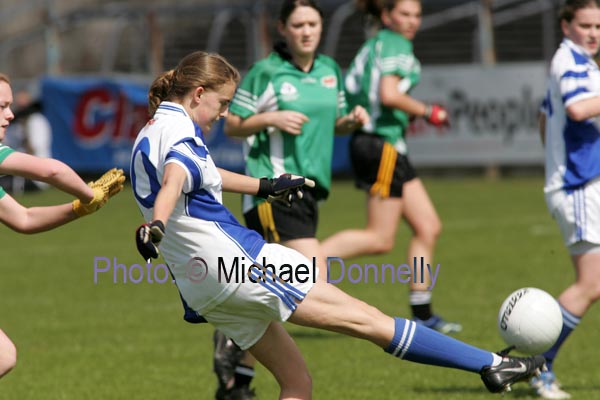 Rebecca Conway in attack for St Josephs in the Cumann Peil Gael na mBan Pat the Baker Post Primary Schools All Ireland Senior Final 2007 in Cusack Park Ennis. Photo:  Michael Donnelly