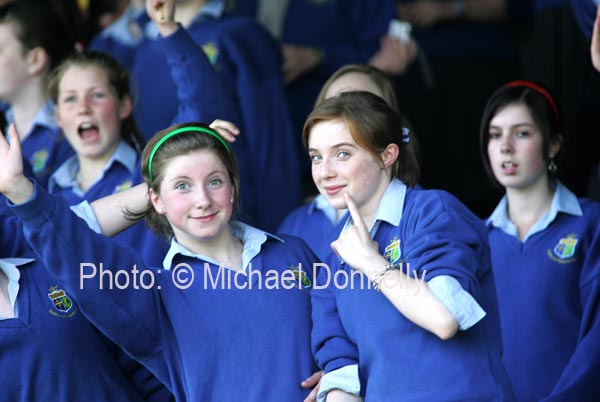 Take my good side! at the Pat the Baker Post Primary Schools All Ireland Senior Final 2007 in Cusack Park Ennis. Photo:  Michael Donnelly