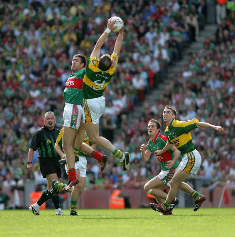 Pat Harte in action at the Croke Park Bank of Ireland Senior football Championship 2006