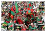 Turning up the volume on the Hill at the Final of the Bank of Ireland Senior football Championship 2006 in Croke Park. Photo:  Michael Donnelly