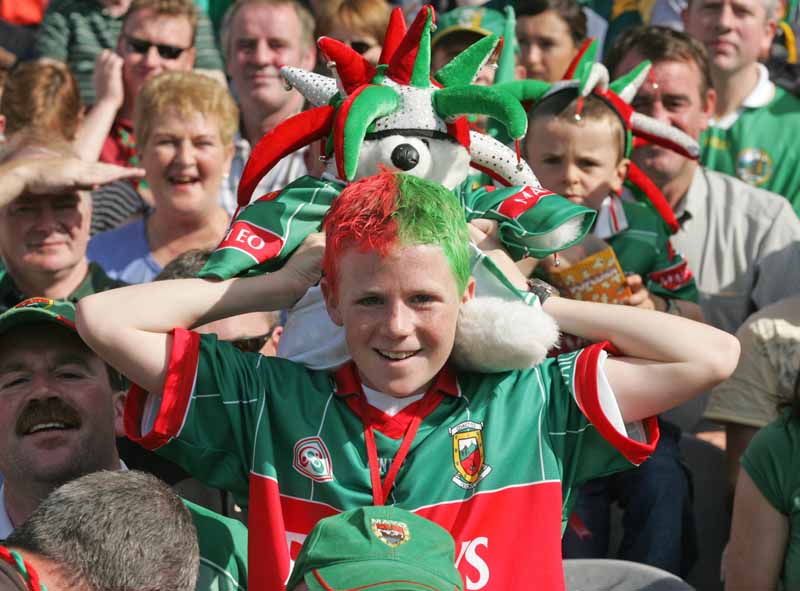 Pixied teddy gets a better look at Croke Park in the Bank of Ireland Senior football Championship 2006