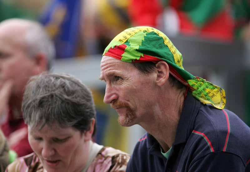 Seosamh Mulchrone watches the play at the Final of the Bank of Ireland Senior football Championship 2006 in Croke pPark. Photo:  Michael Donnelly
