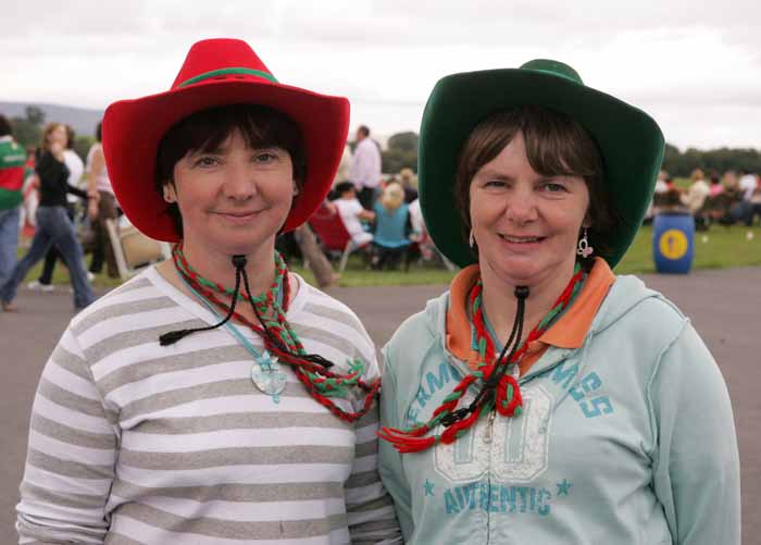 Pictured at the "Craic on the Track" at Ballinrobe Racecourse on Sunday were Margaret Fitzgerald and Rita Mooney, Ballyhaunis.  Photo: Michael Donnelly.