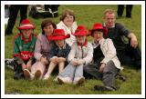 Group from Carras  Hollymount waiting for the Mayo v Laois match to start on the Big Screen  at the  "Craic on the Track" at Ballinrobe Racecourse on Sunday.  Photo: Michael Donnelly.