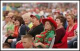 Tense moment in the Mayo v Laois game on the Big Screen at the  "Craic on the Track" at Ballinrobe Racecourse.  Photo: Michael Donnelly.