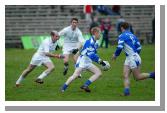 Alain Durcan Breaffy making space for himself  in the Breaffy House and Spa  County Intermediate Football Final in McHale Park Castlebar. Photo: Michael Donnelly