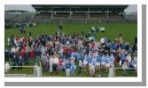 Breaffy supporters watch presentation in the Breaffy House and Spa  County Intermediate  Football Final in McHale Park Castlebar. Photo: Michael Donnelly