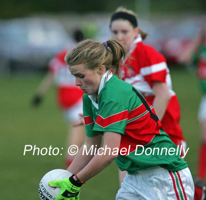Caoilfhionn Connolly, Carnacon in action at the Vhi Healthcare All-Ireland Ladies Senior Club Championship Final, Carnacon v Donaghmoyne, Pairc Na nGael, Dromard, Co Longford. Photo:  Michael Donnelly