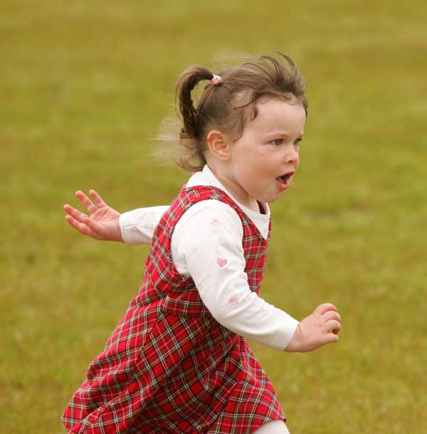 Rachel Flynn, Balluyheane, winning the U-4 race at the Ballyheane Derrywash Islandeady Community Games Sports, in Cloondesh. Photo Michael Donnelly