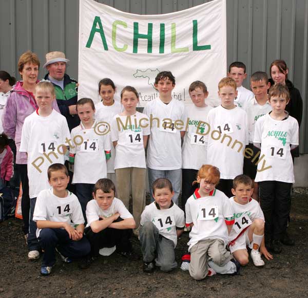 Achill athletes and mentors at the Mayo finals of the HSE Community Games in Claremorris. Photo:  Michael Donnelly
