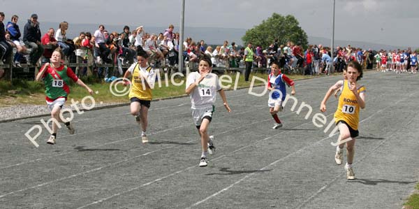 Action at the Boys U-12 race at the Mayo finals of the HSE Community Games in Claremorris. Photo:  Michael Donnelly