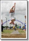Burrishoole in action in the Girls Long Jump at the Mayo finals HSE Community Games in Claremorris. Photo:  Michael Donnelly