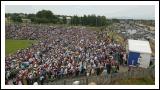 Queing for water  in the Bank of Ireland Connacht Senior Football Championship in McHale Park Castlebar