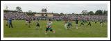 Supporters in a happy mood following Mayo's win over Galway in the Bank of Ireland Connacht Senior Football Championship in McHale Park Castlebar