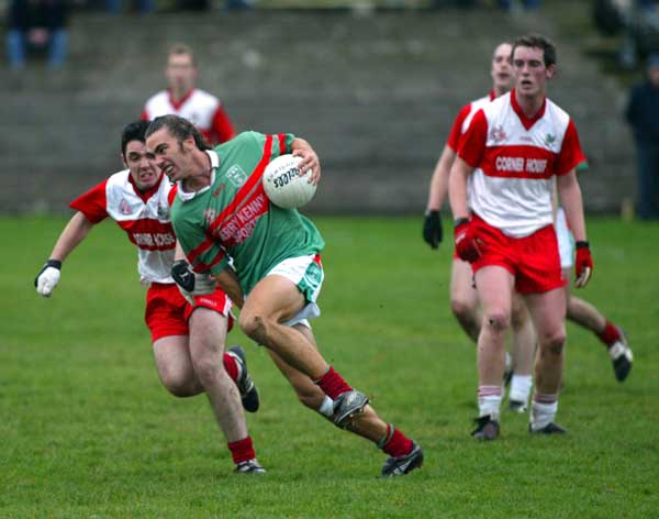 Action from the Breaffy House and Spa  County Junior Football Championship Final in McHale Park Castlebar. Photo: Michael Donnelly.