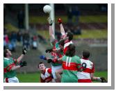 High action in the Breaffy House and Spa  County Junior Football Championship Final in McHale Park Castlebar. Photo: Michael Donnelly