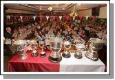 A fine array of Cups at the Crossmolina Deel Rovers Dinner Dance in Hiney's Upper Deck, Crossmolina. Photo:  Michael Donnelly