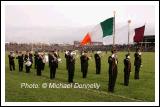 Castlebar Town Band in action before the Lynch Breaffy House Hotel and Spa County Senior Football Final replay in McHale Park Castlebar. Photo:  Michael Donnelly