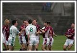 Heated moments in the Crossmolina Deel Rovers v  Ballaghaderreen game in the Lynch Breaffy House Hotel and Spa County Senior Football Final replay in McHale Park Castlebar. Photo:  Michael Donnelly