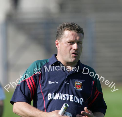 Mayo Hurling manager Martin Brennan at the Christy Ring Cup in McHale Park, Castlebar. Photo:  Michael Donnelly