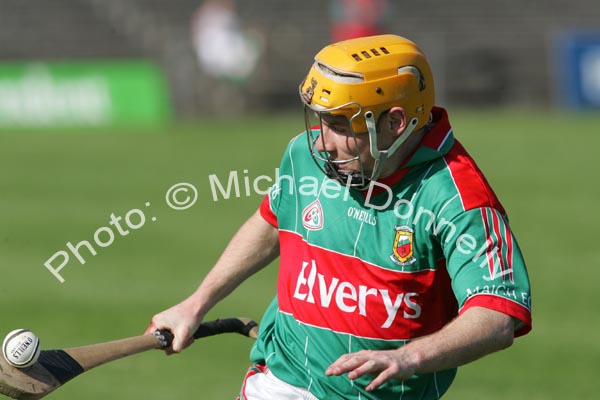  Mayo's Rory Campion in action in the Christy Ring Cup in McHale Park, Castlebar. Photo:  Michael Donnelly