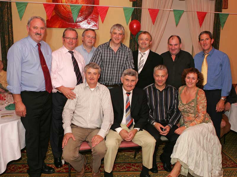 An Erris Flavoured selection pictured with special guest Mick O'Dwyer at the Mayo GAA Corporate Night in the Failte Suite, Welcome Inn Hotel Castlebar. Photo:  Michael Donnelly