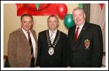 Paddy Naughton former Chairman Mayo County Board, Gerry Coyle, chairman Mayo Co Co, and James Waldron, Chairman Mayo GAA County Board, pictured at the Mayo GAA Corporate Night in the Failte Suite, Welcome Inn Hotel Castlebar. Photo:  Michael Donnelly