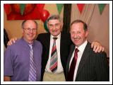 Pictured with Special Guest Mick O'Dwyer, at the Mayo GAA Corporate Night in the Failte Suite, Welcome Inn Hotel Castlebar, were Junior Prendergast and Deputy John Carty, T.D.. Photo:  Michael Donnelly