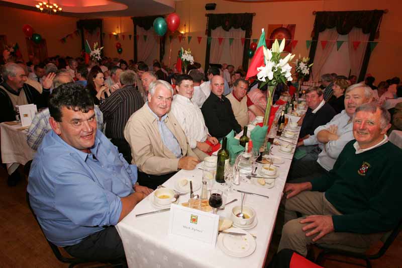 Mick Byrne and friends at the Mayo GAA Corporate Night in the Failte Suite, Welcome Inn Hotel Castlebar. Photo:  Michael Donnelly