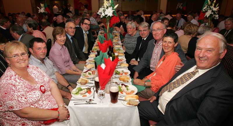 Group from Swinford, pictured at the Mayo GAA Corporate Night in the Failte Suite, Welcome Inn Hotel Castlebar. Photo:  Michael Donnelly