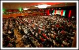 Section of the packed audience at "The Quest for Sam" pictured during the draw for All-Ireland tickets in the TF Royal Theatre Castlebar. Photo:  Michael Donnelly